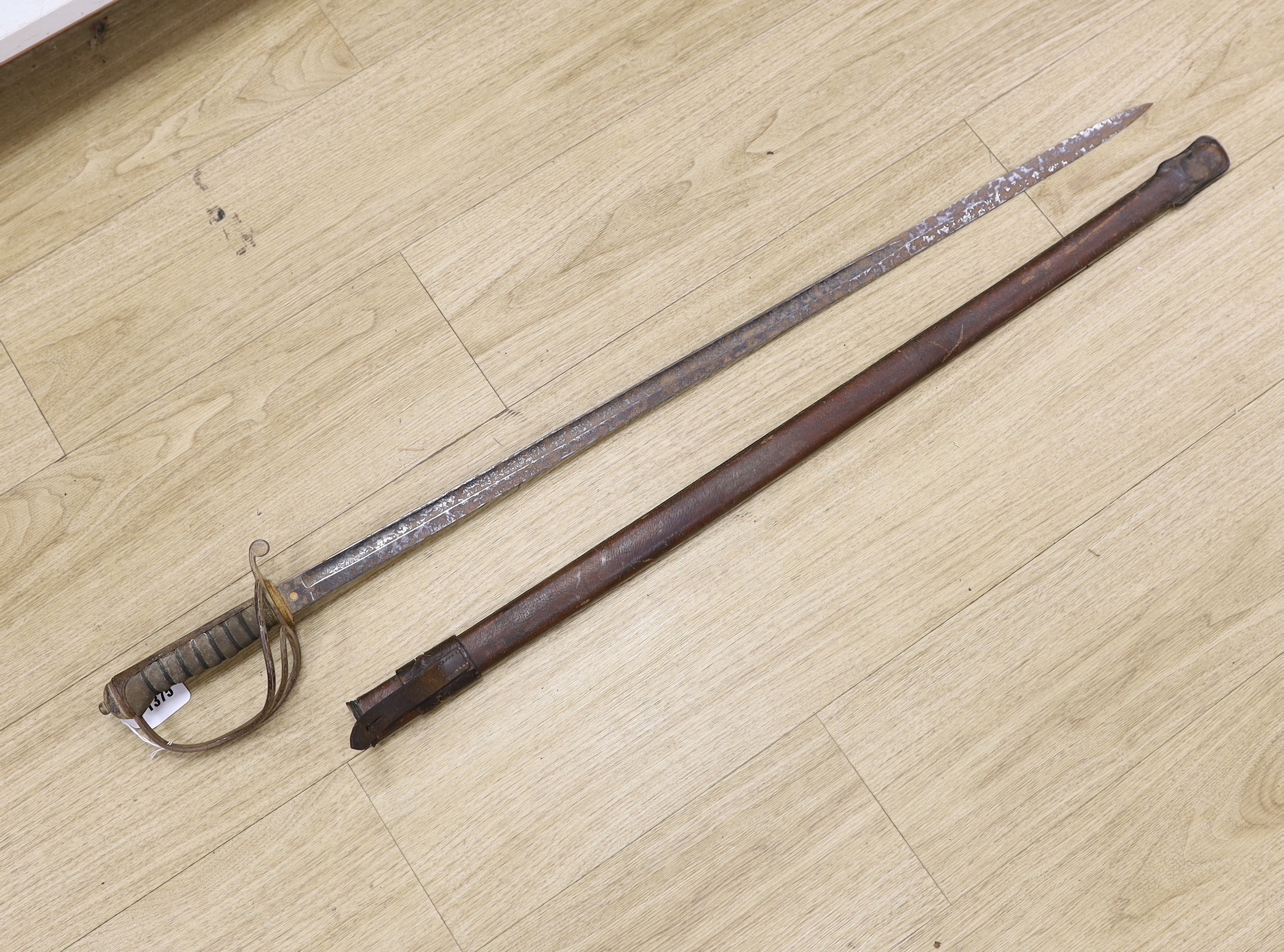 A Rob Mole & Sons of Birmingham sword and scabbard